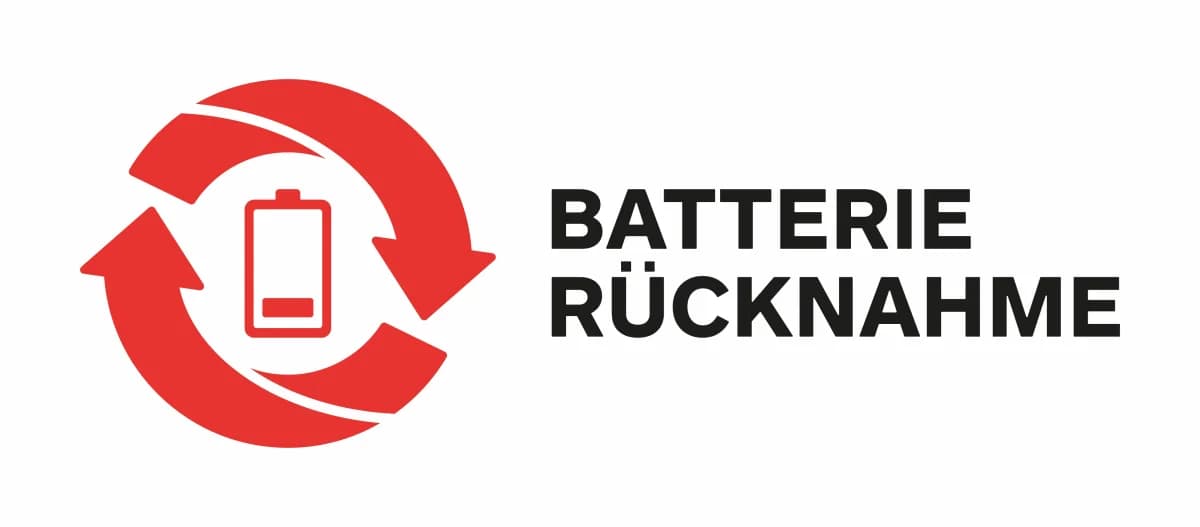 Batterie Rücknahme – einheitliches Sammelstellenlogo