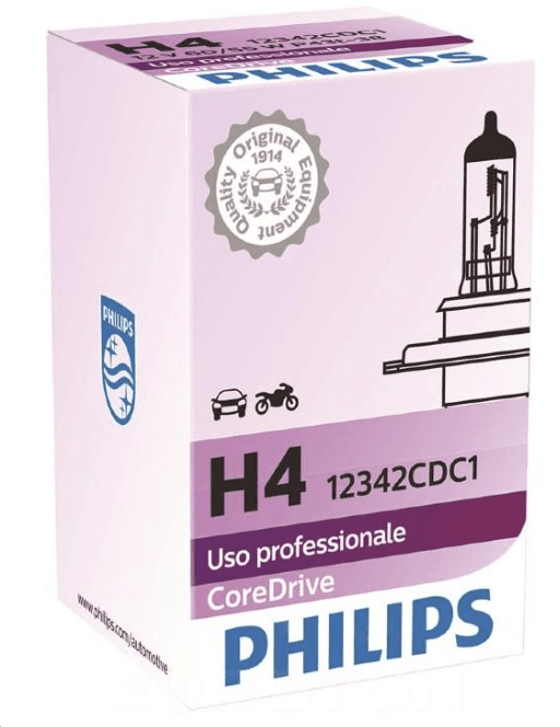 H4 12V 60/55W P43t-38 CoreDrive +30% 1 St. Philips