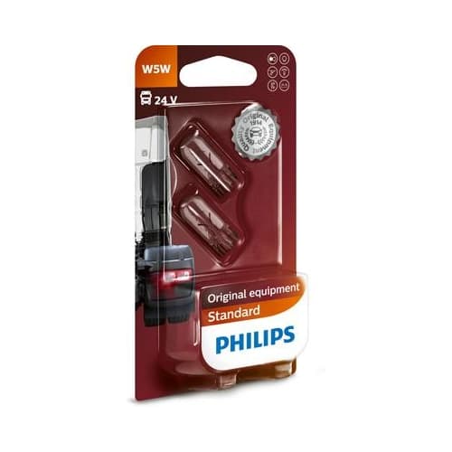 W5W 24V 5W W2,1x9,5d 2 St. Philips