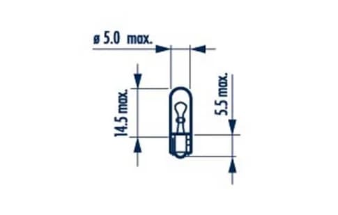 W1,2W 24V 1,2W W2X4,6d STANDARD NARVA