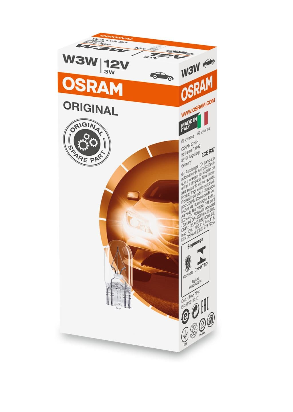 W3W 12V 3W W2,1x9,5d 1 St. OSRAM