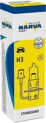 H3 12V 55W PK22s HALOGEN NARVA