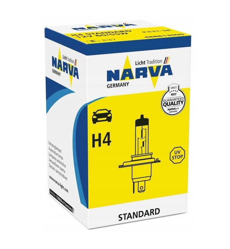 H4 12V 60/55W P43t HALOGENE NARVA