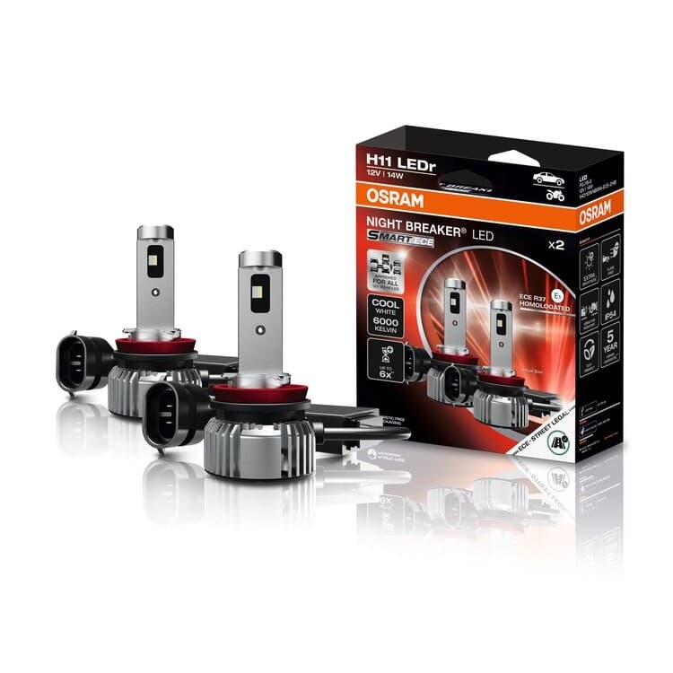 H11 NIGHT BREAKER LED SMART ECE StVZO-Konforme LED 2 St. OSRAM