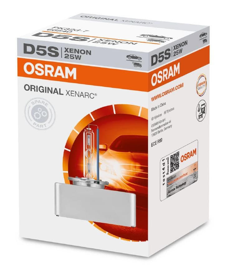 D5S 12V+24V 25W PK32D-7 Original XENARC 4500K Faltschachtel 1 St. OSRAM