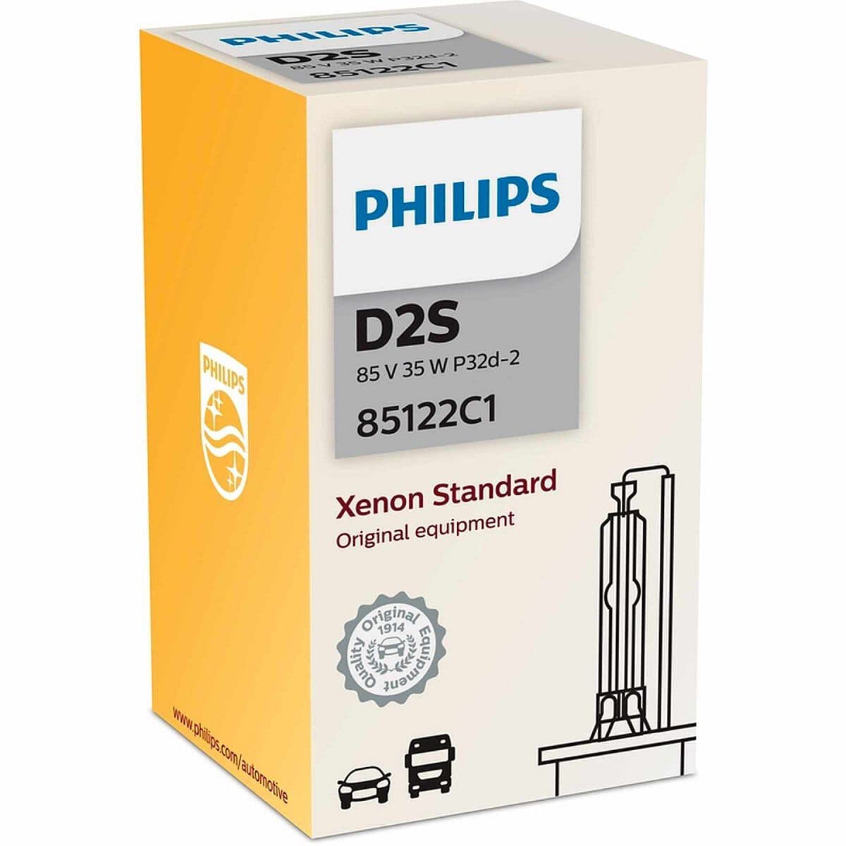 D2S 35W P32d-2 Xenon Standard 4300K 1 St. Philips