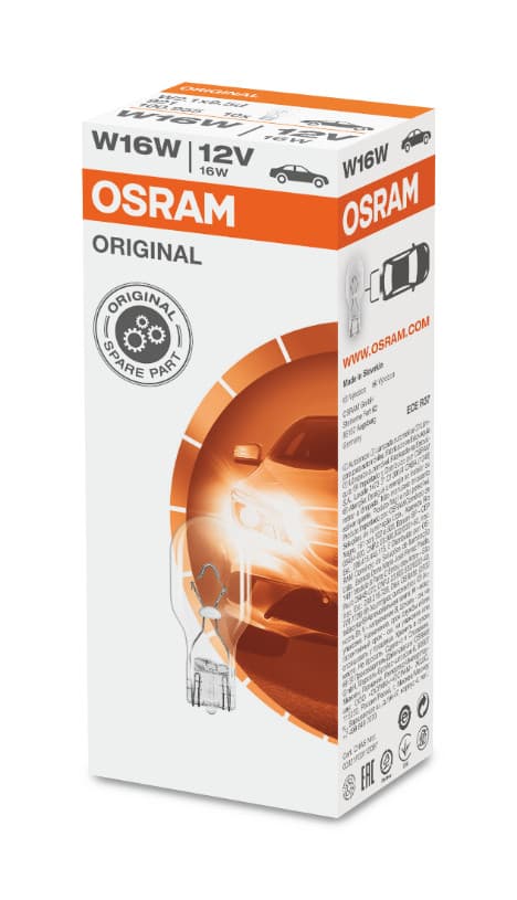 W16W 12V 16W W2,1x9,5d 1 St. OSRAM