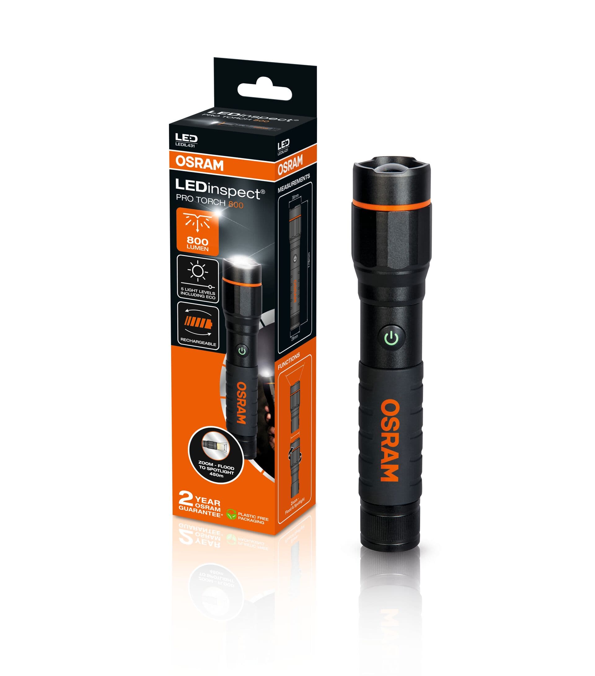 LEDinspect PRO TORCH 800 1 St. OSRAM