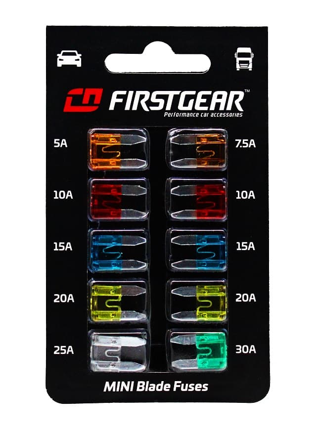 KFZ-Flachsicherungen MINI Ersatzsicherungen 10 St. Blister FirstGear