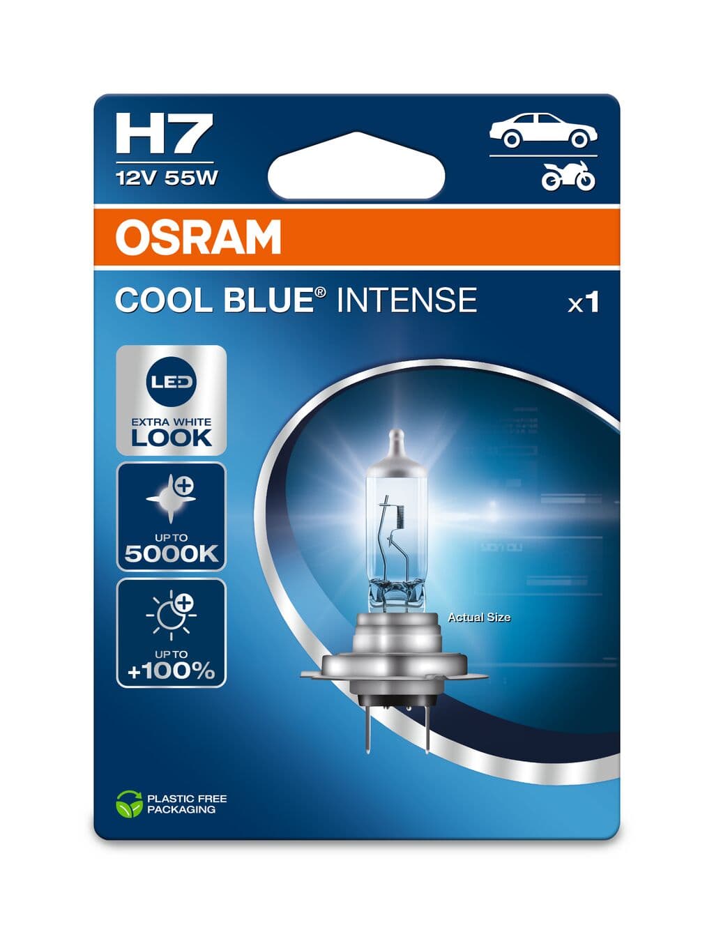 H7 12V 55W PX26d Cool Blue INTENSE NextGen. 5000K +100% 1 St. OSRAM