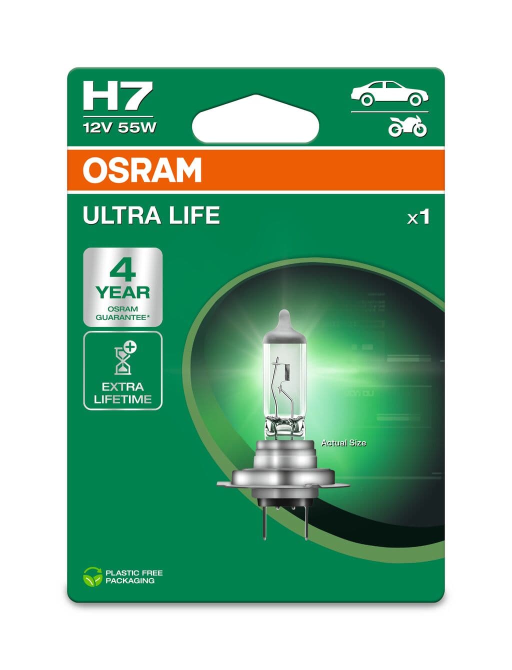 H7 12V 55W PX26d ULTRA LIFE 4 Jahre Garantie 1 St. Blister OSRAM