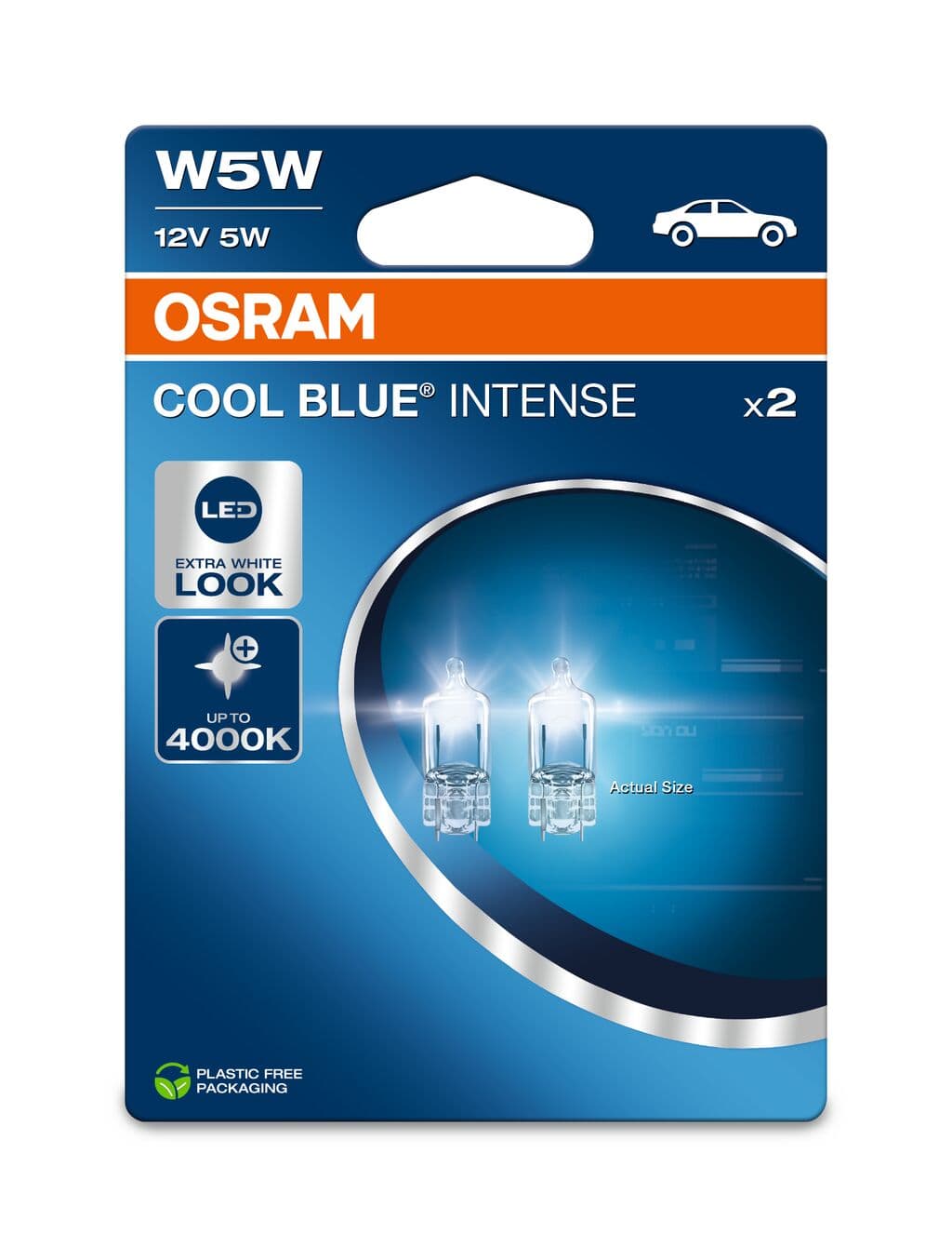 W5W 12V W2.1x9.5d 5W Cool Blue INTENSE NextGen. 4000K Blister 2 St. OSRAM