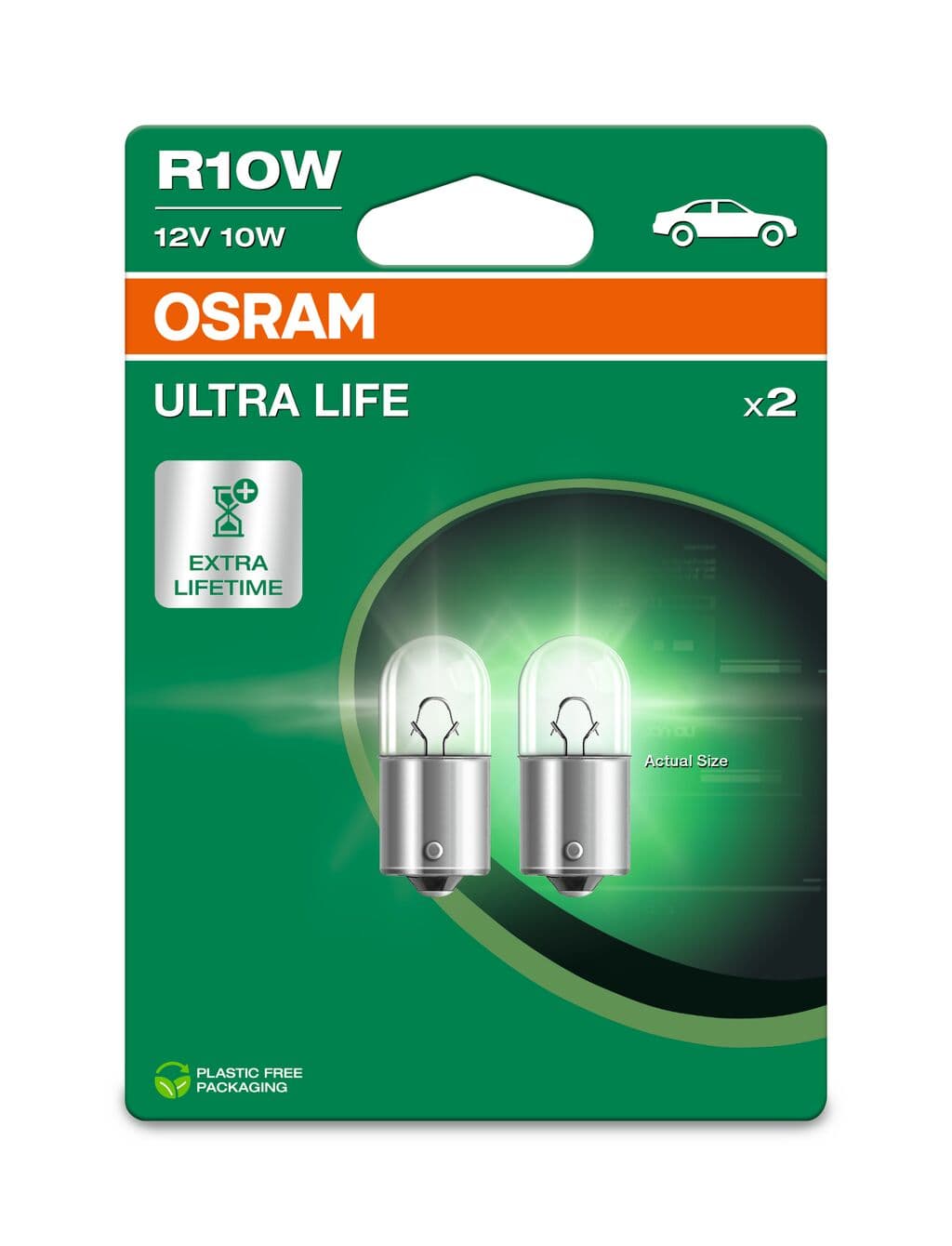 R10W 12V 10W BA15s ULTRA LIFE 2 St. Blister OSRAM