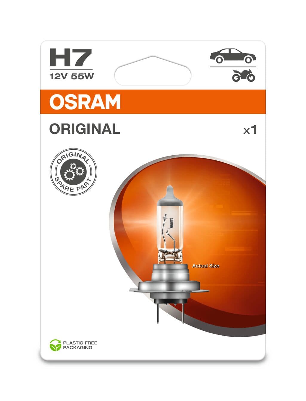 H7 12V 55W PX26d Original Spare Part 1 St. Blister OSRAM