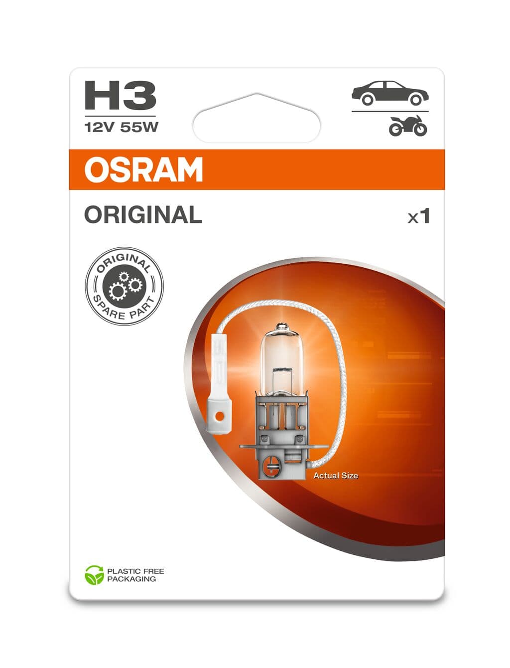 H3 12V 55W PK22s 1 St. Blister OSRAM