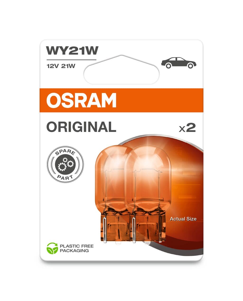 WY21W 12V 21W WX3x16d (gelb) Blister 2 St. OSRAM