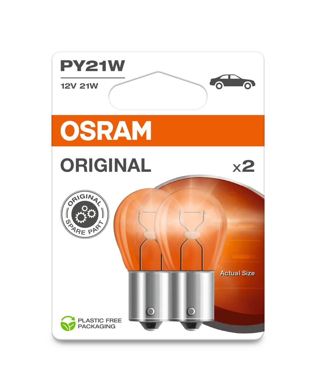 PY21W 12V 21W BAU15s (gelb) Blister 2 St. OSRAM
