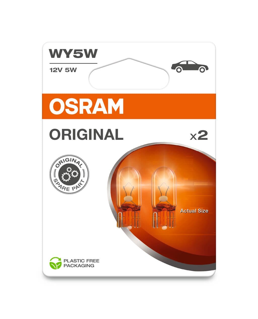 WY5W 12V 5W W2.1x9.5d 2 St. Blister OSRAM