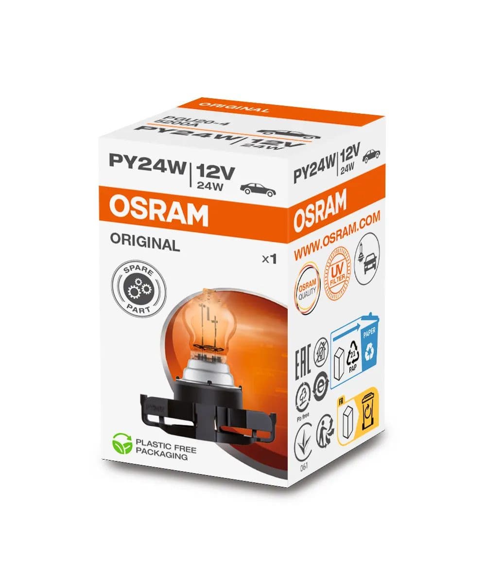 PY24W 12V 24W PGU20-4 Original Line Amber 1 St. OSRAM