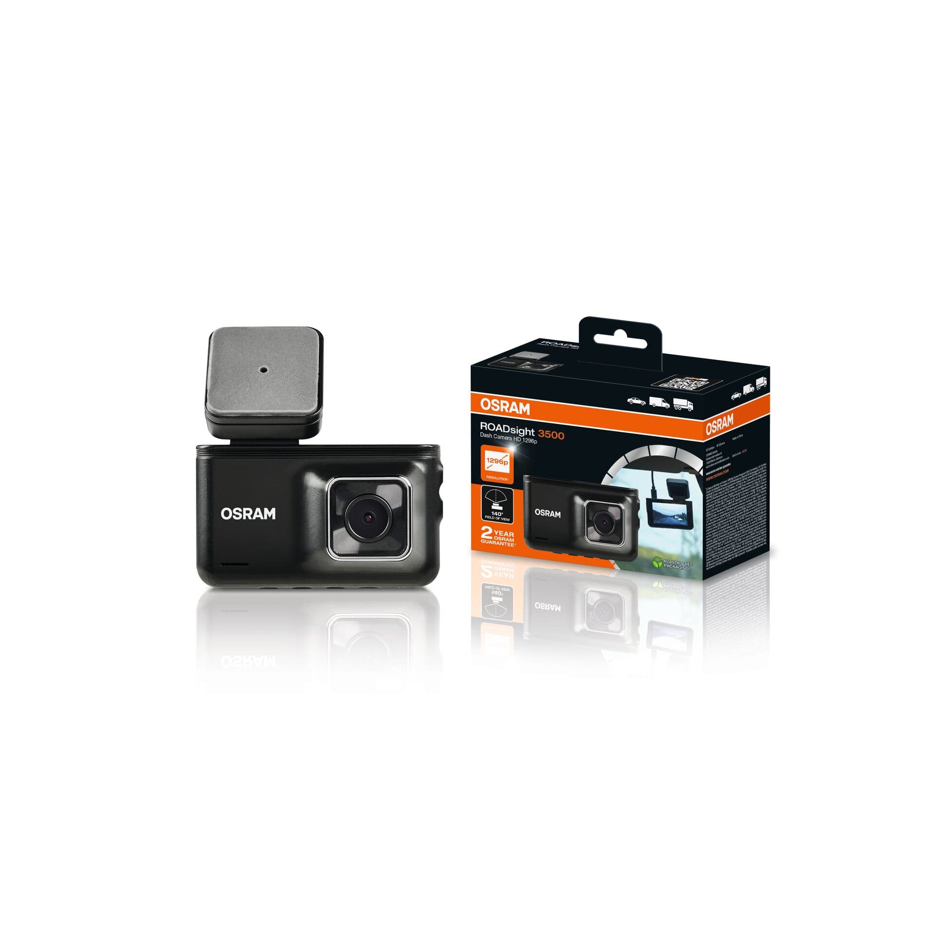 ROADsight 3500 DashCam 1296p 1 St. OSRAM