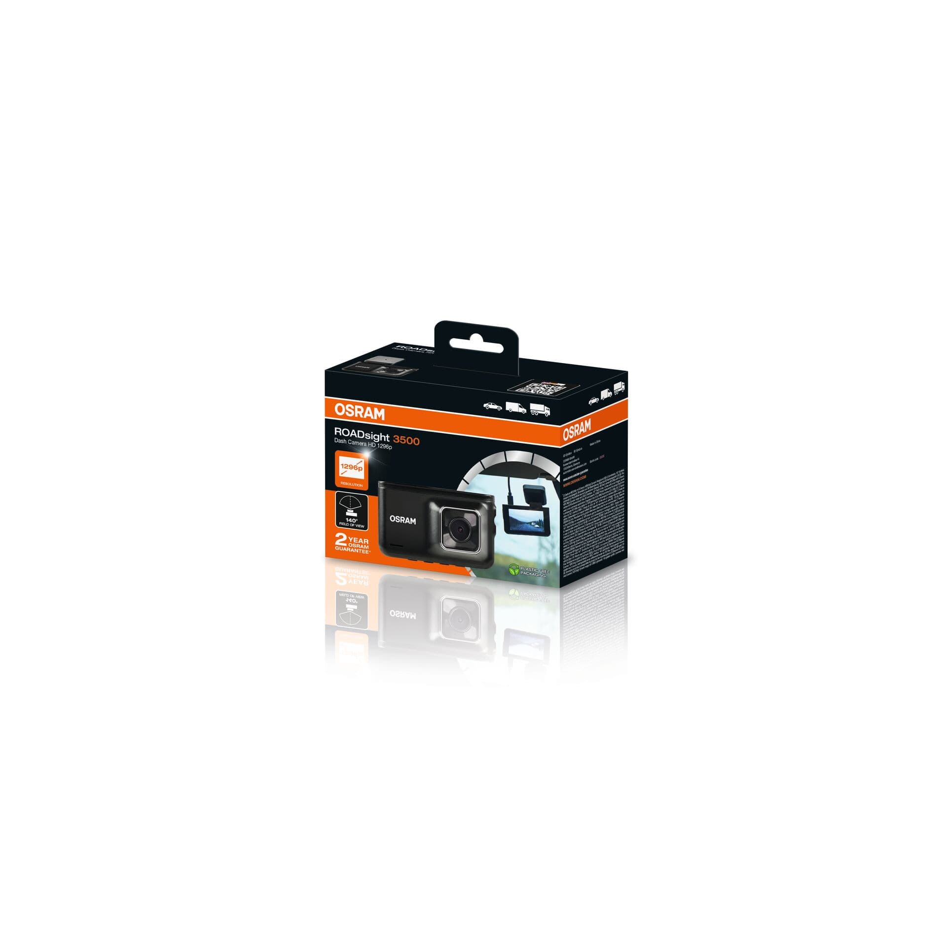 ROADsight 3500 DashCam 1296p 1 St. OSRAM
