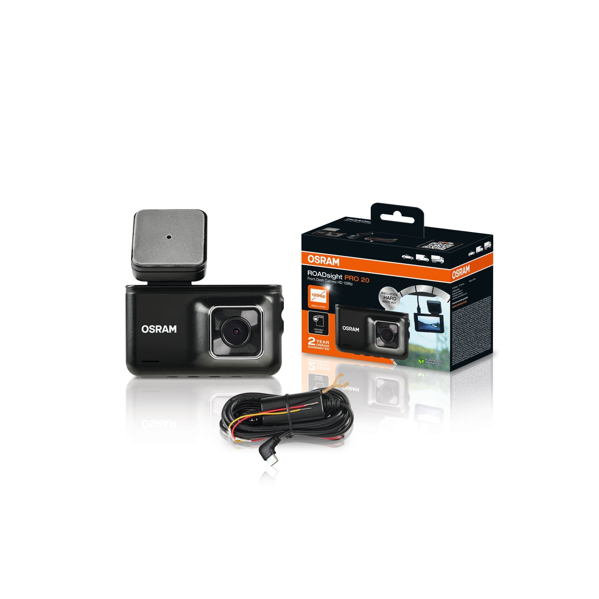 ROADsight PRO 20 Dash Camera 1296p 12/24V 1 St. OSRAM