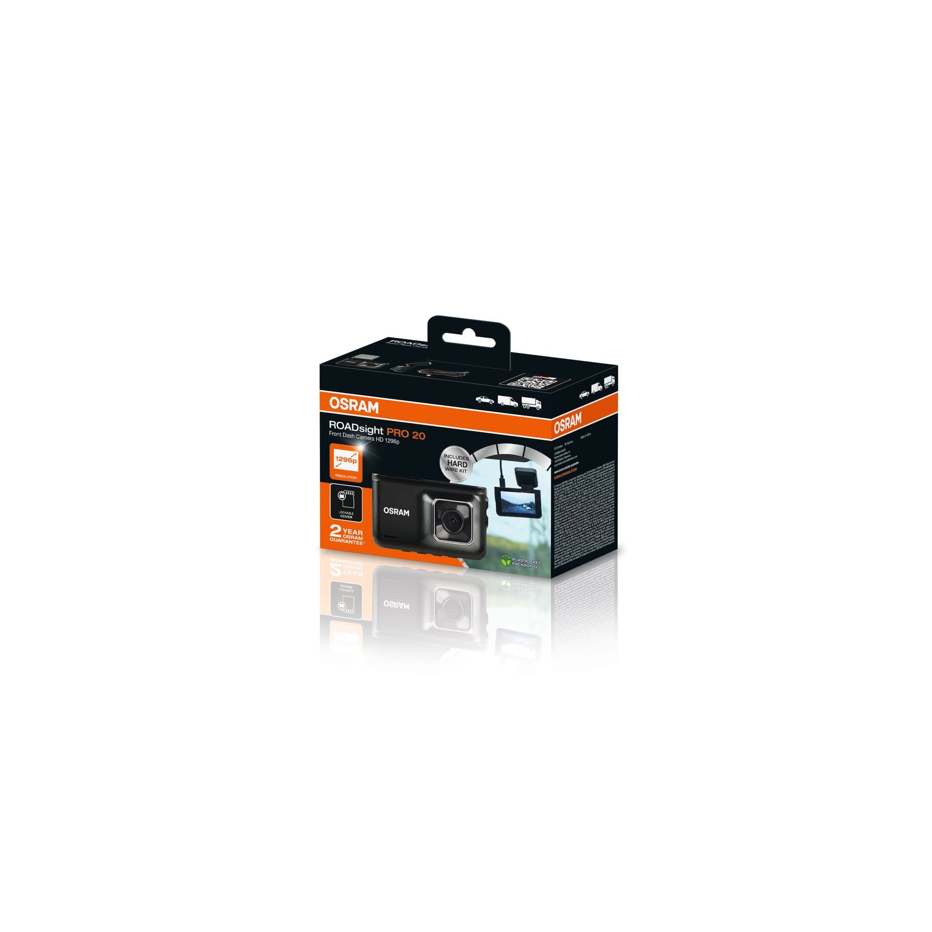 ROADsight PRO 20 Dash Camera 1296p 12/24V 1 St. OSRAM