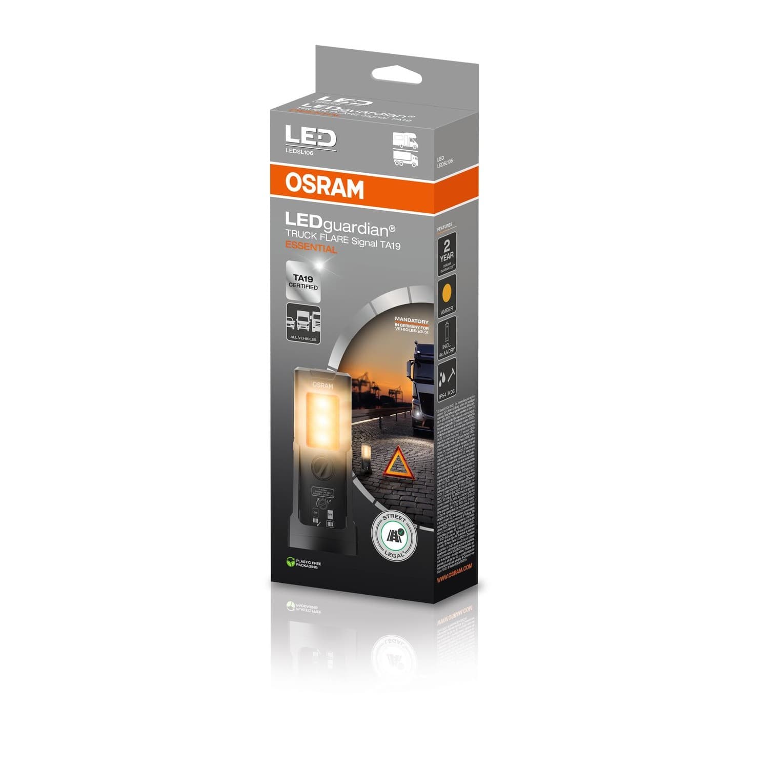 LEDGuardian® Truck Flare TA19 ESSENTIAL Notleuchte/Taschenlampe 1 St. OSRAM