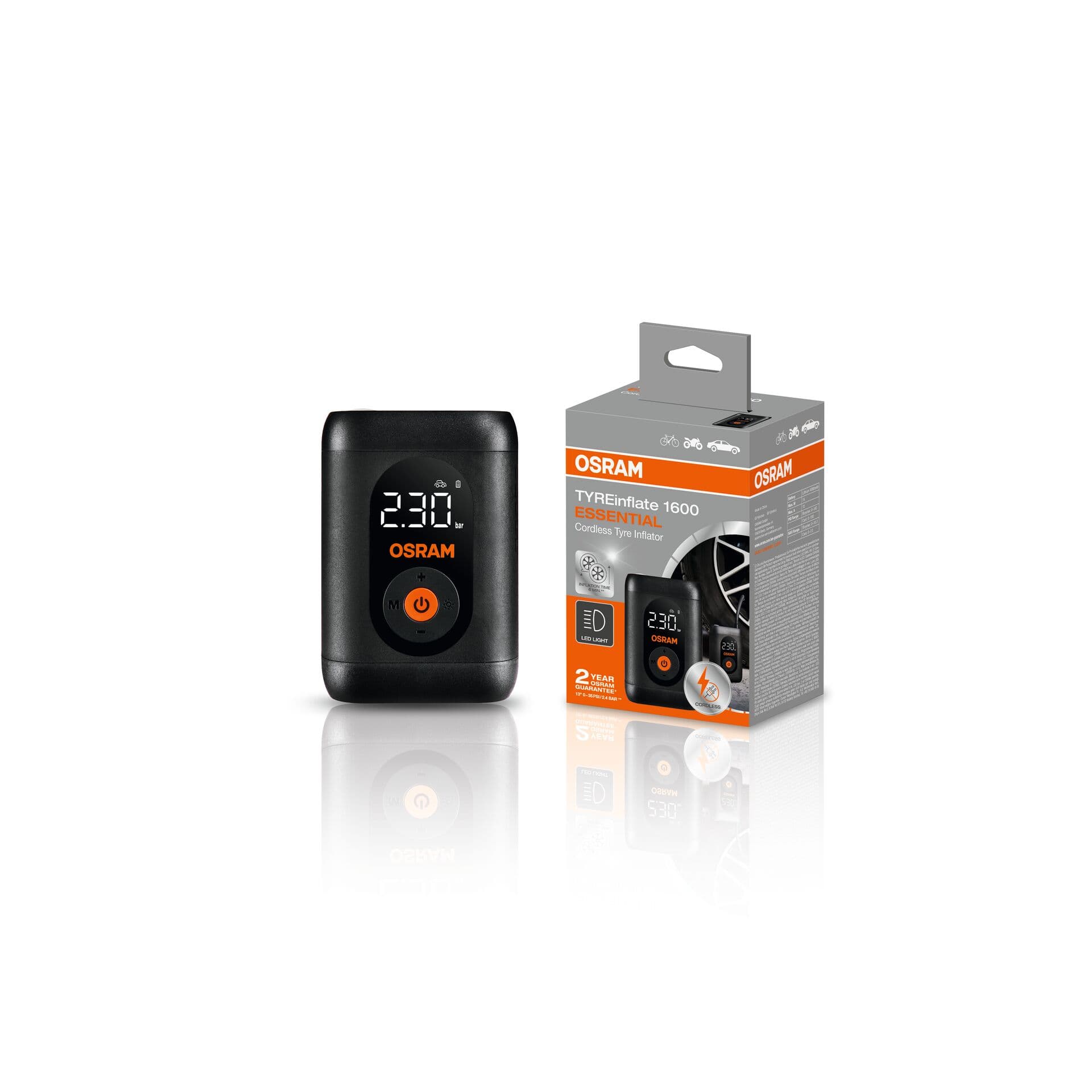 TYREinflate 1600 ESSENTIAL Reifenpumpe wiederaufladbar 1 St. OSRAM