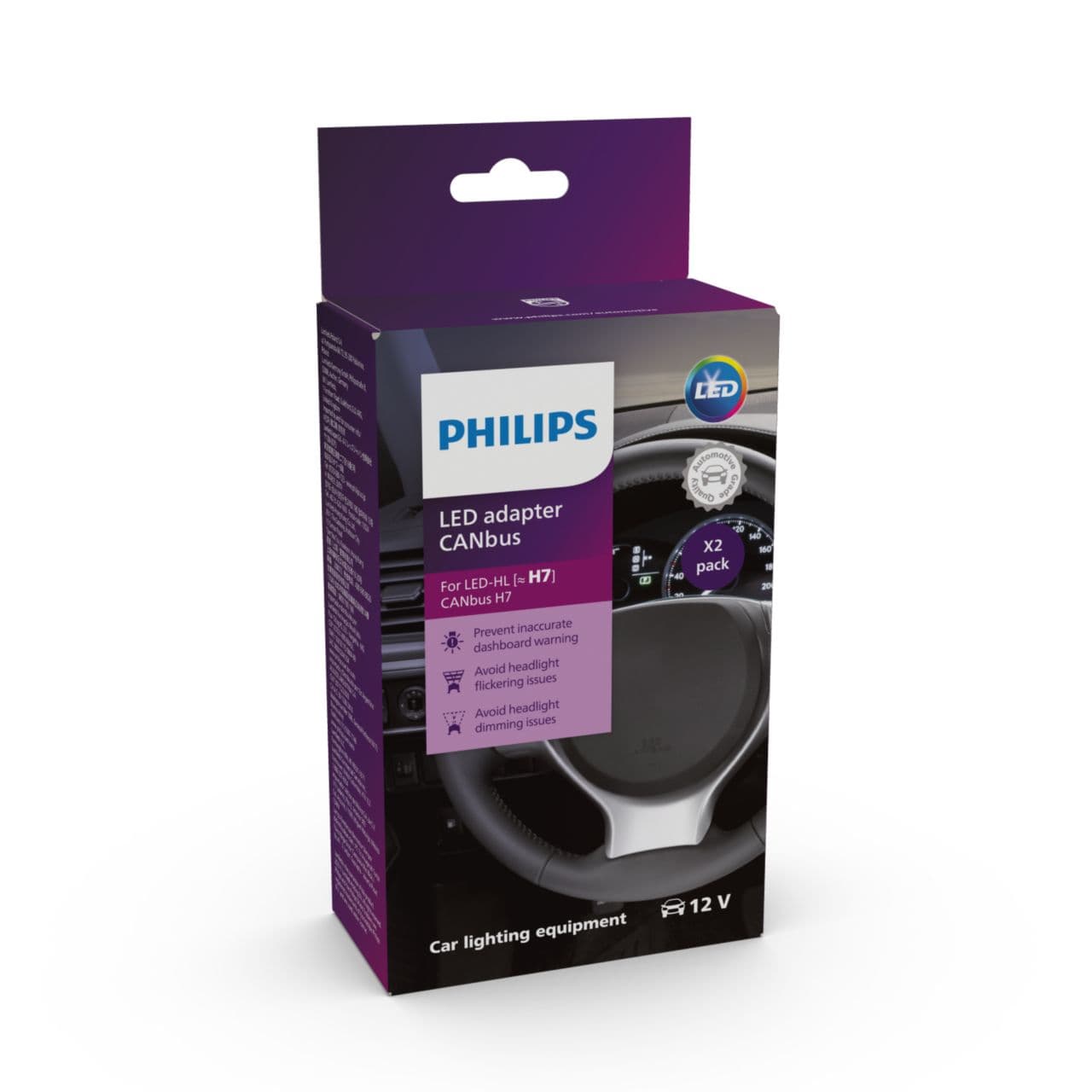 LED Adapter CANbus CEA H7 18952 12V X2 2 St. Philips