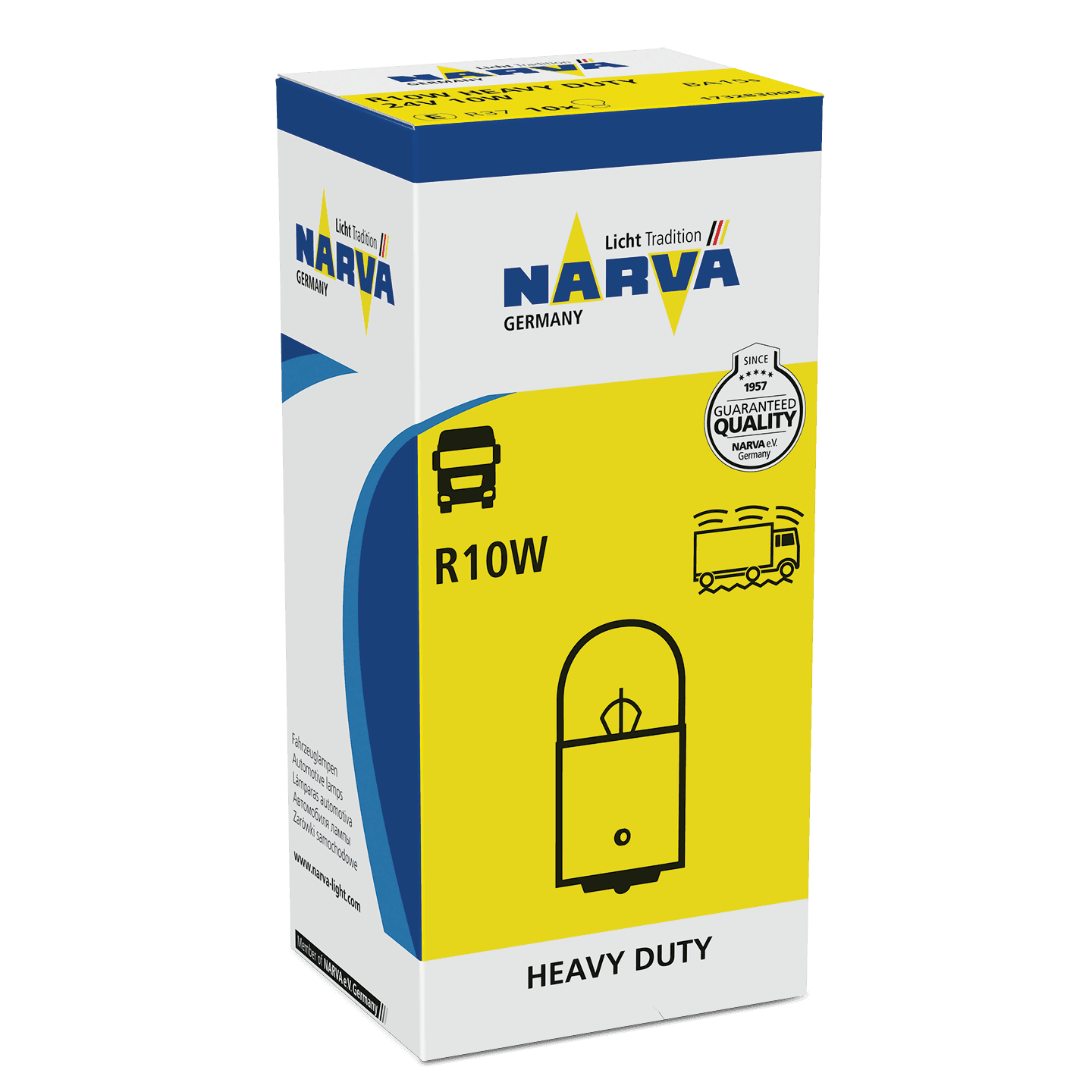 R10W HD 24V 10W BA15s HEAVY DUTY NARVA