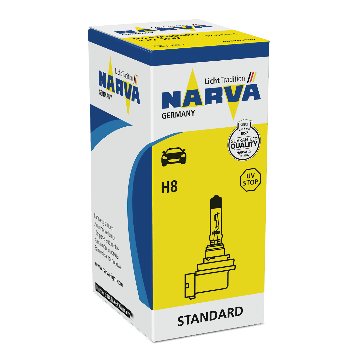 H8 12V 35W PGJ19-1 HALOGEN NARVA