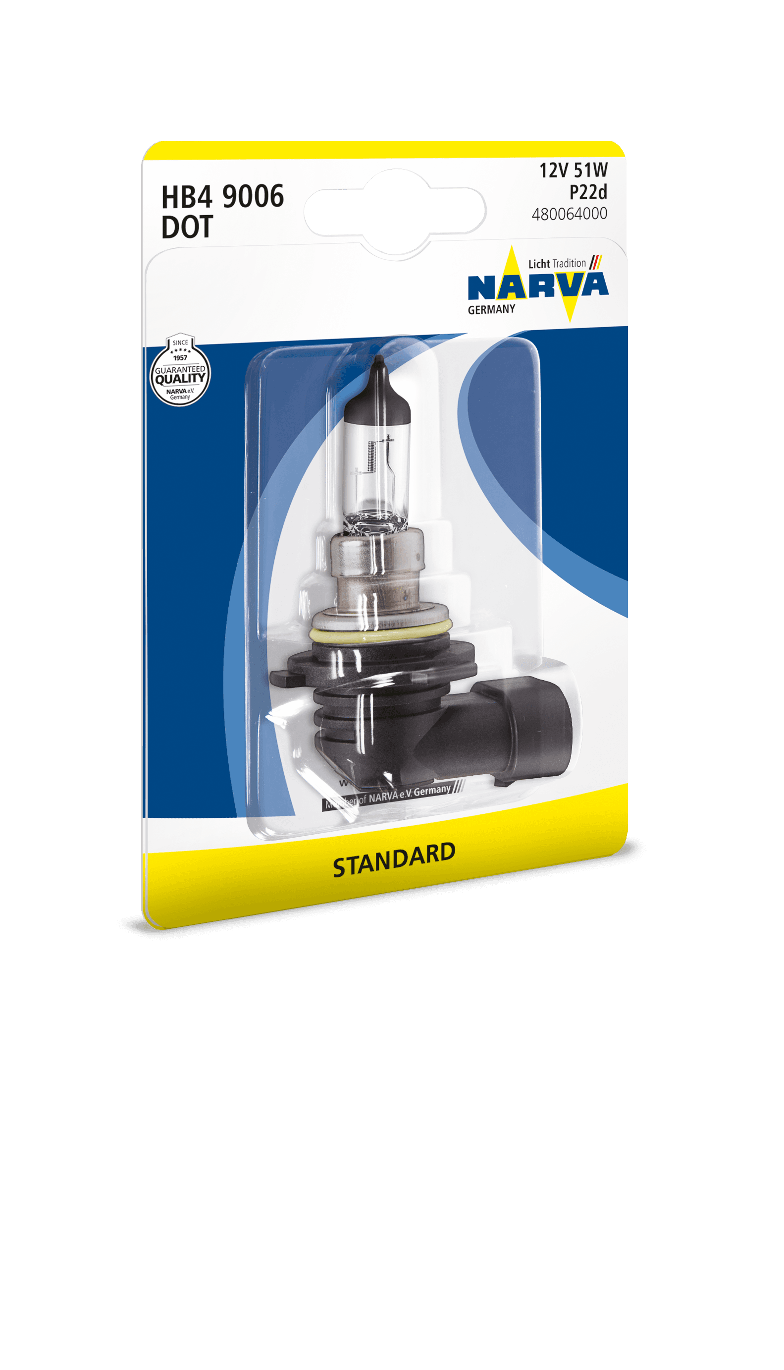 HB4/9006 12V 51W P22d HALOGEN NARVA