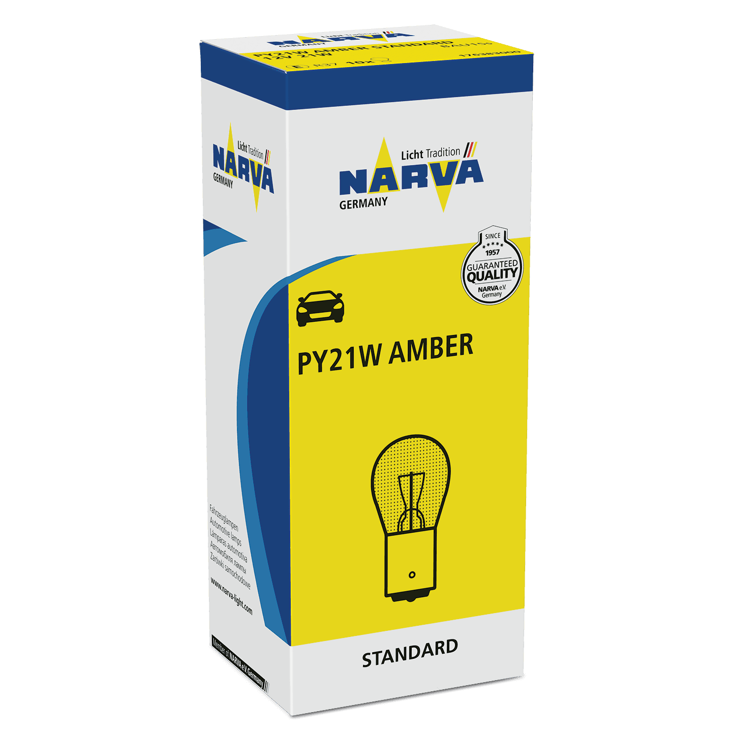 PY21W AMBER 12V 21W BAU15s STANDARD NARVA