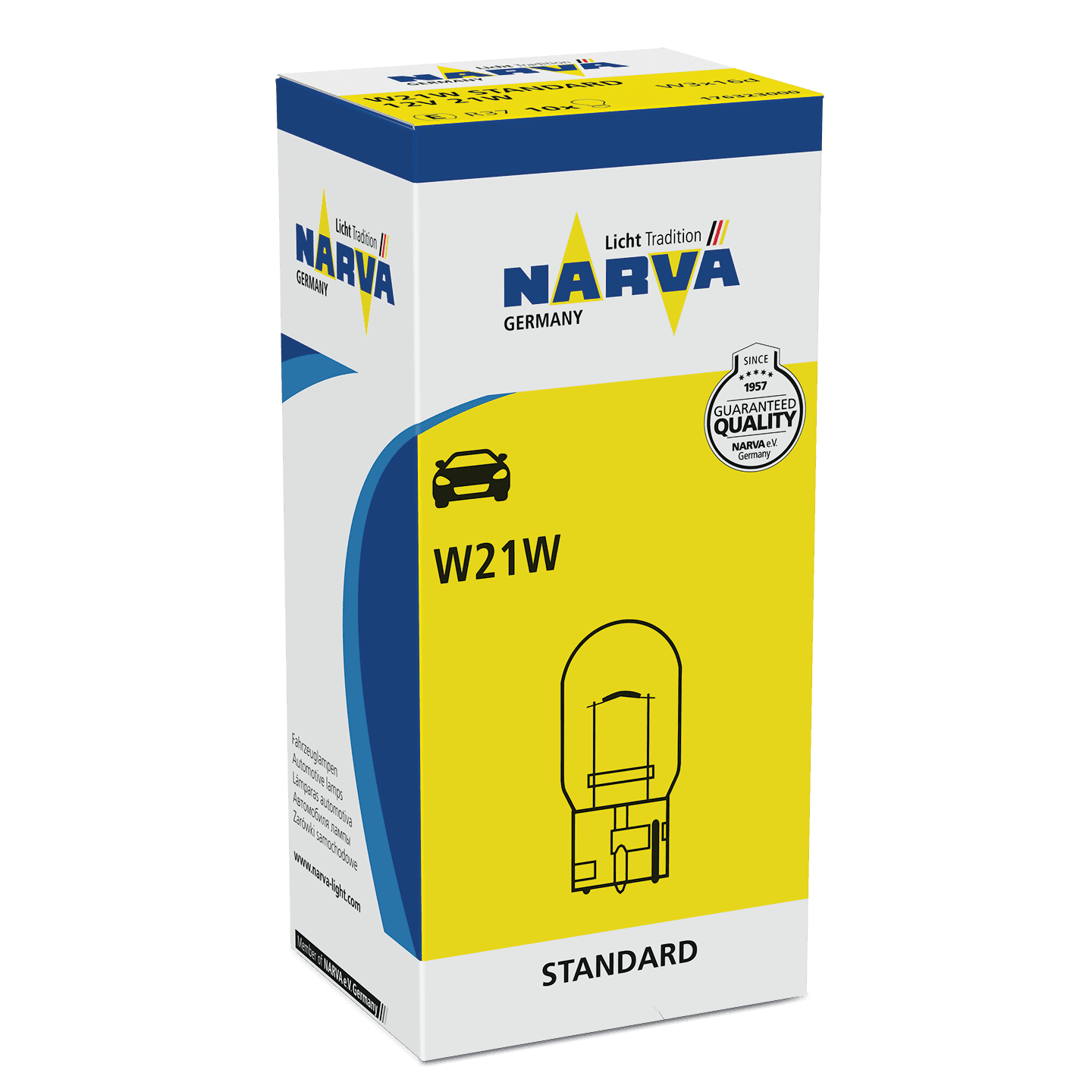 W21W 12V 21W W3x16q STANDARD NARVA