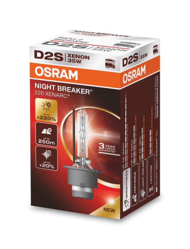 D2S 35W XENARC® NIGHT BREAKER® 220 3 Jahre Garantie* 1 St. OSRAM