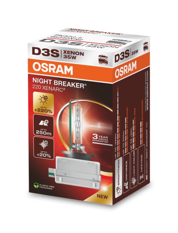 D3S 35W XENARC® NIGHT BREAKER® 220 3 Jahre Garantie* 1 St. OSRAM