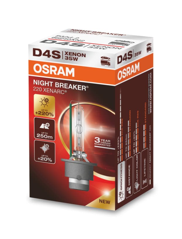 D4S 35W XENARC® NIGHT BREAKER® 220 3 Jahre Garantie* 1 St. OSRAM