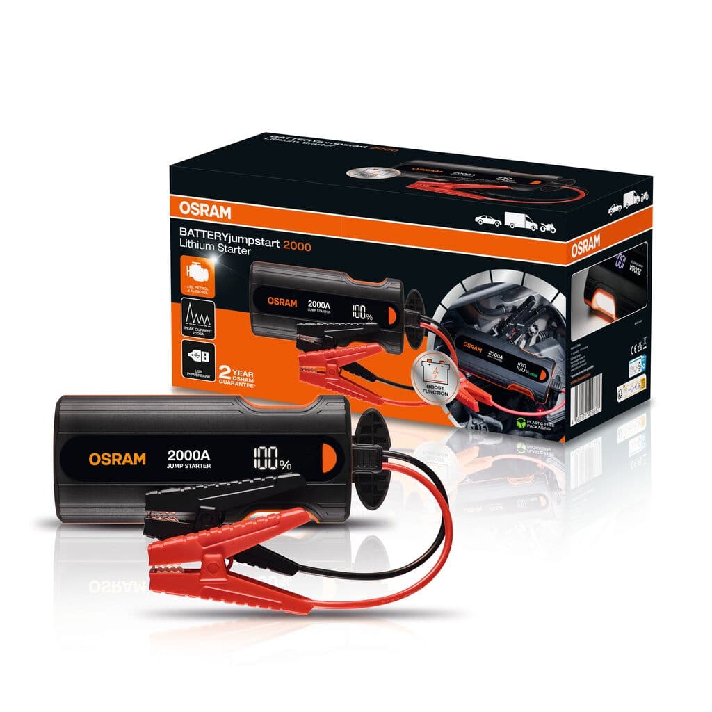 BATTERYjumpstart 2000 Starthilfe 2000A 12V 1 St. OSRAM