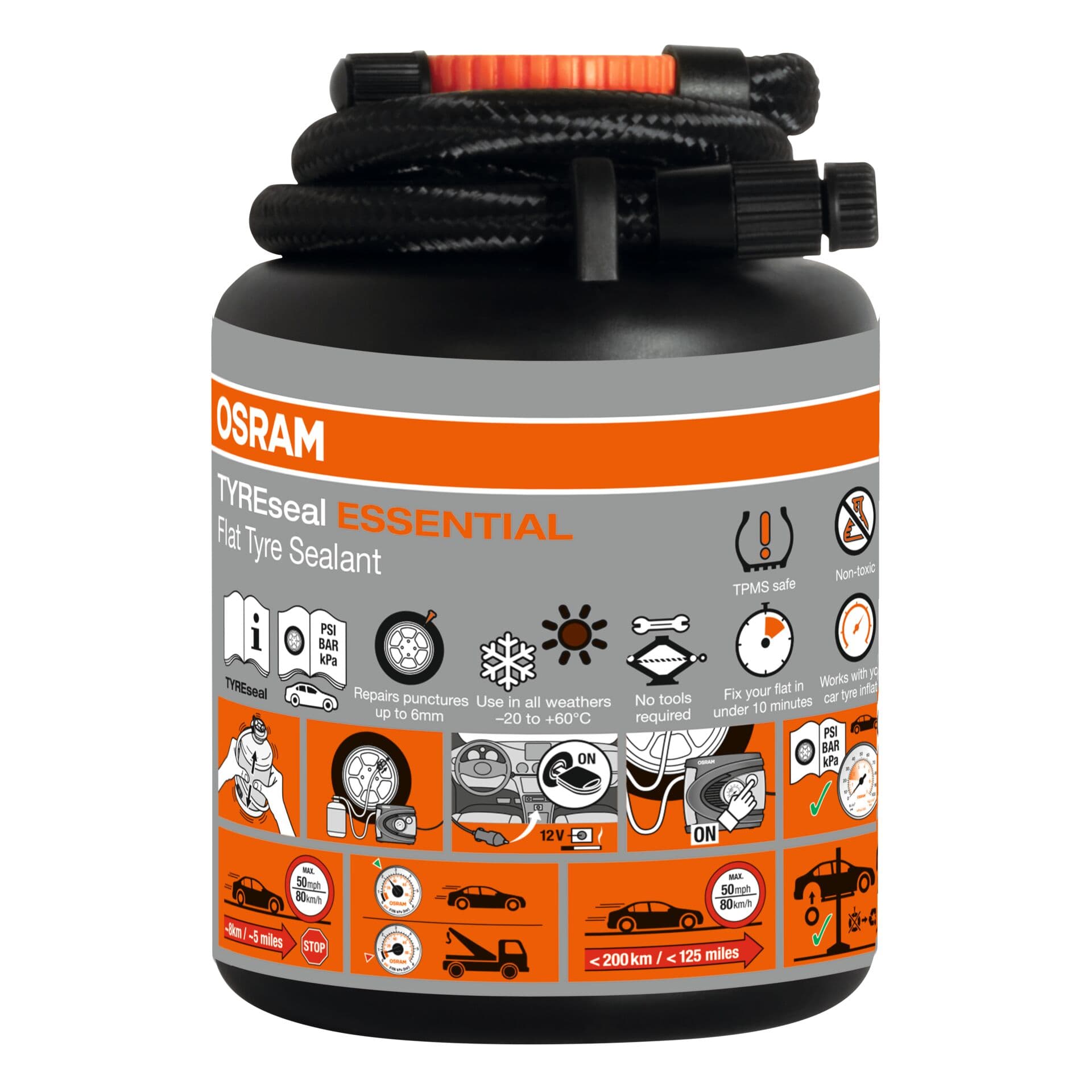 TYREseal KIT Reifendichtmittel 450ml ESSENTIAL 1 St. OSRAM