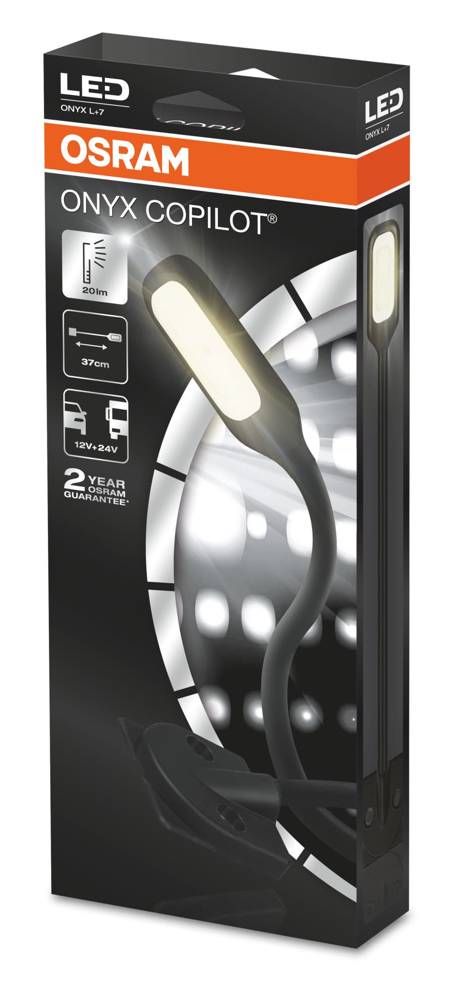 ONYX Copilot Flexibles LED Leselicht 37mm 12V/24V OSRAM