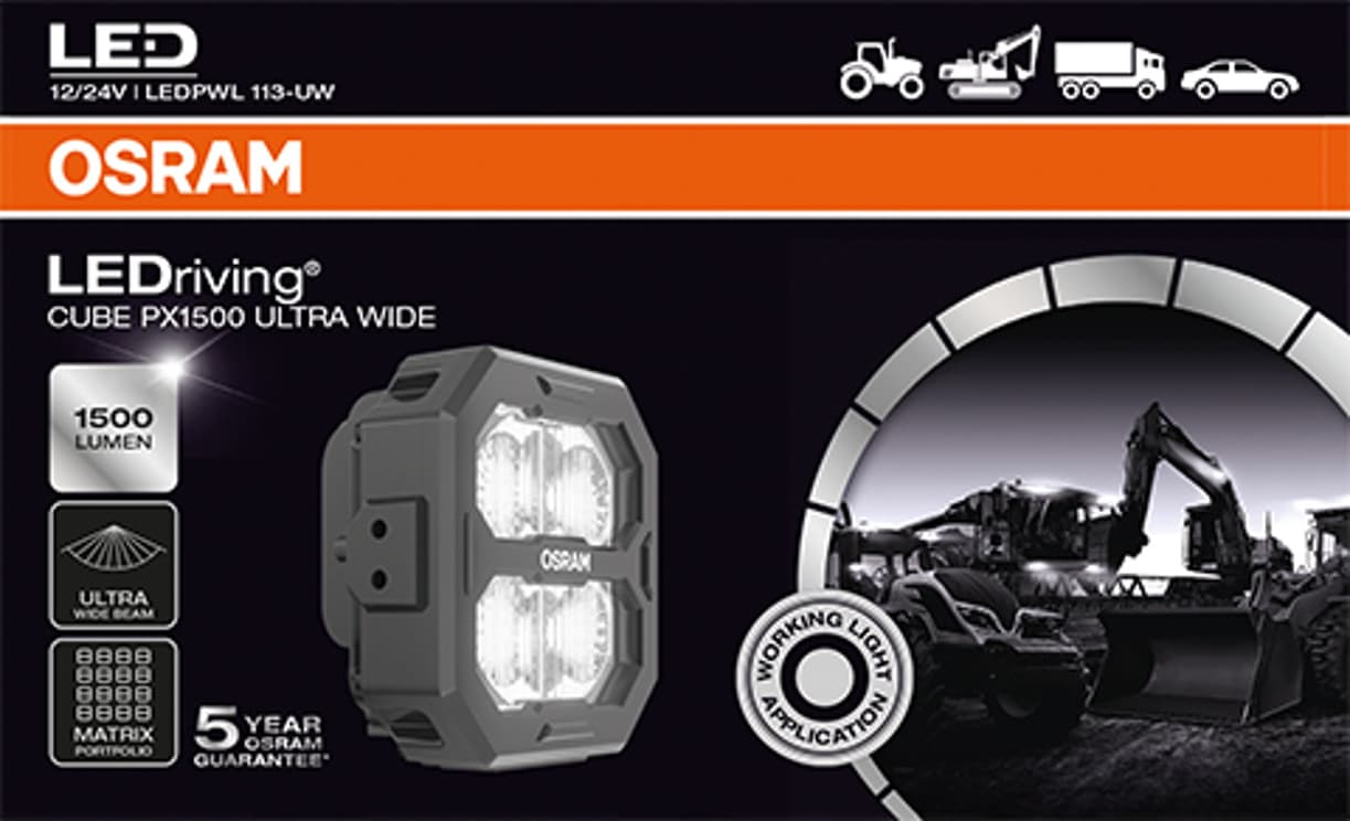 LEDriving® Cube PX1500 Ultra Wide - Profesionelles Licht 1 St. OSRAM