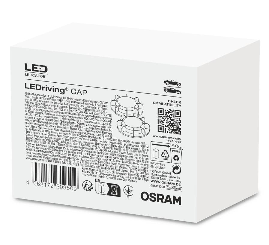 H7 LEDriving CAP LEDCAP08 für NIGHT BREAKER LED H7-LED 2 St. OSRAM