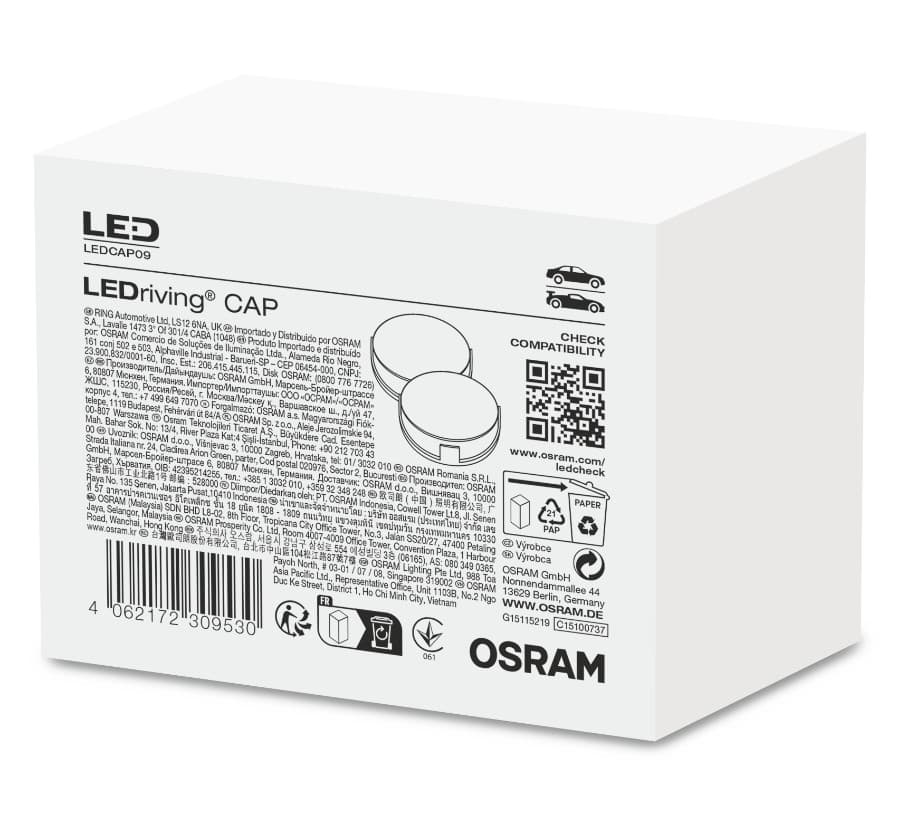 H7 LEDriving CAP LEDCAP09 für NIGHT BREAKER LED H7-LED 2 St. OSRAM