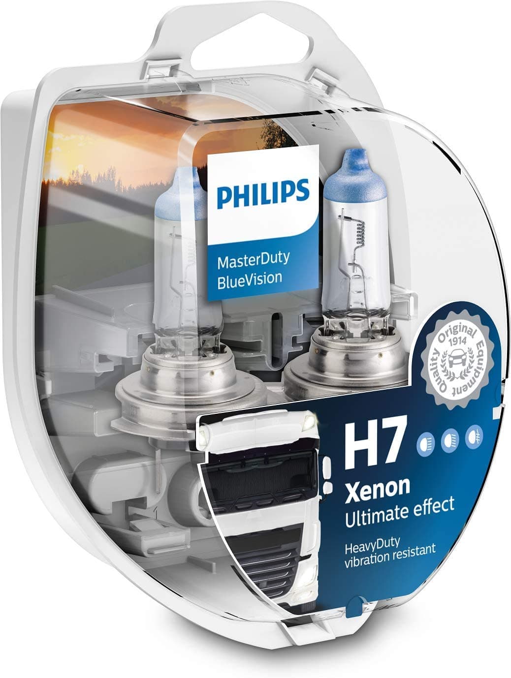 H7 24V 70W PX26d MasterDuty BlueVision 2 St. Philips