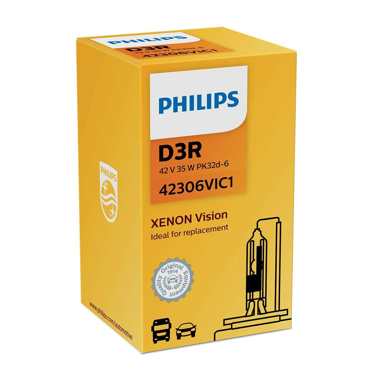 D3R 35W PK32d-6 Xenon Vision 4400K 1 St. Philips
