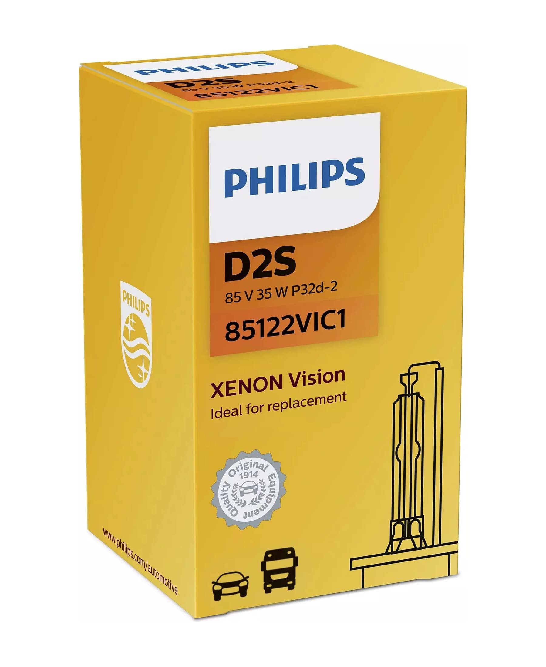 D2S 35W P32d-2 Xenon Vision 1 St. Philips