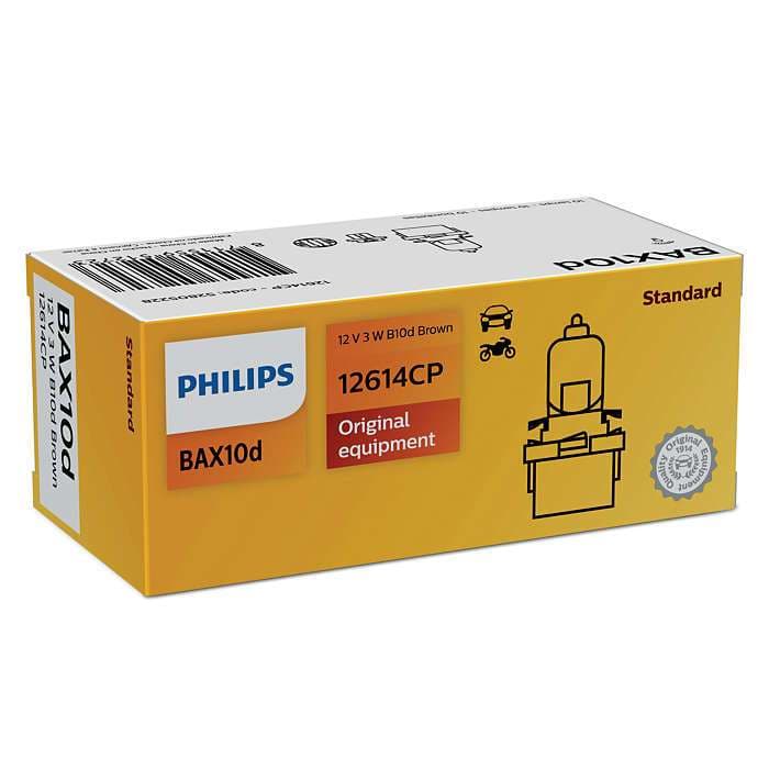BAX B10d 3W 12V Braun/Brown 1 St. Philips