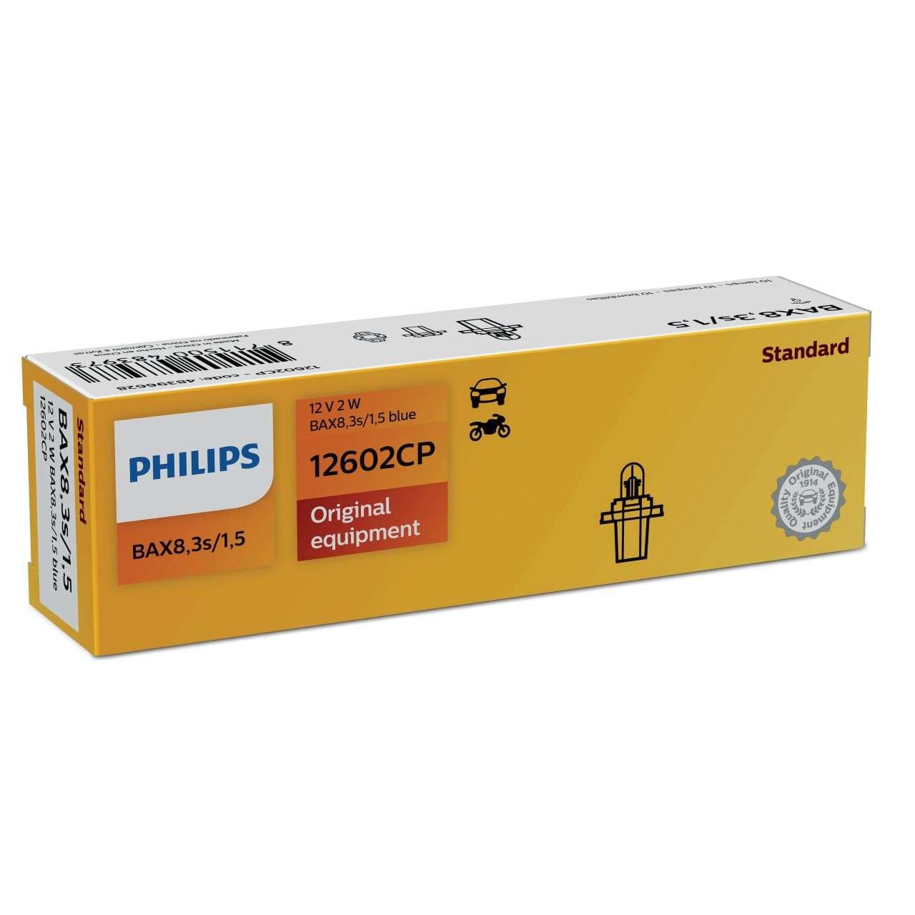 BAX BAX8.3s/1.5 2W 12V Blue 1 St. Philips