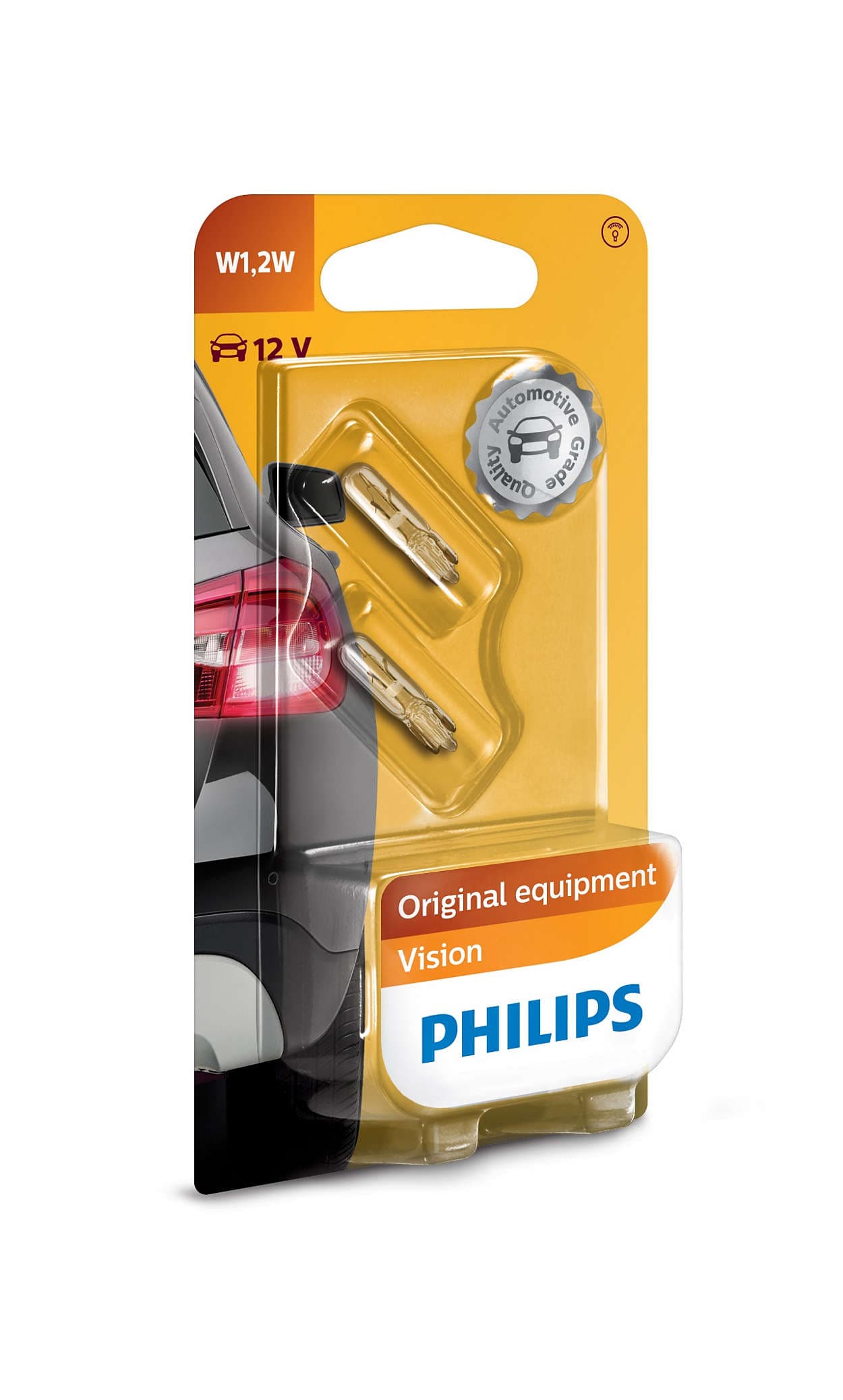 W1,2W 12V 1,2W W2x4,6d Premium/Vision Blister 2 St. Philips